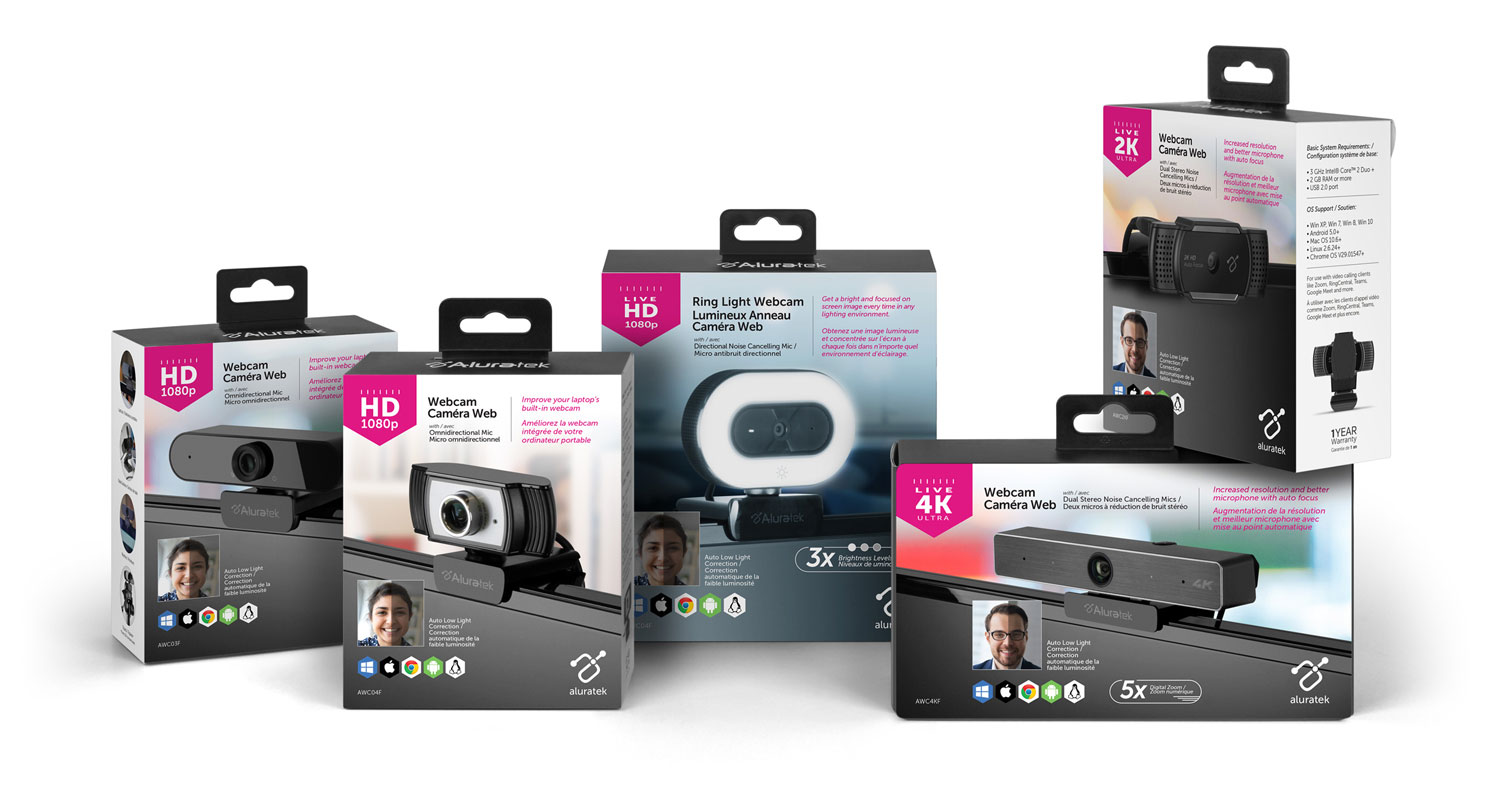 aluratek-webcam-packaging-family